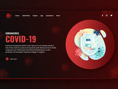 COVID-19 illustration ui ui design uidesign ux uxdesign vector website design webui webui ui design website ui