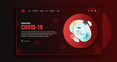 COVID-19 illustration ui ui design uidesign ux uxdesign vector website design webui webui ui design website ui