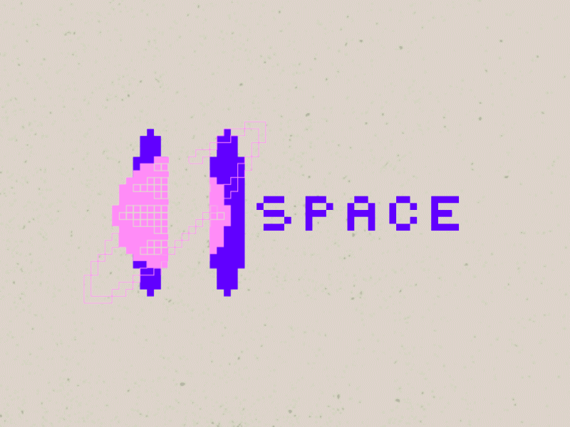 SPACE 2d animation branding design flat gif illustration logo minimal motion