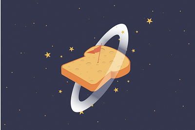 Studio Tartine illustration affinity designer illustration planet space startup vector web