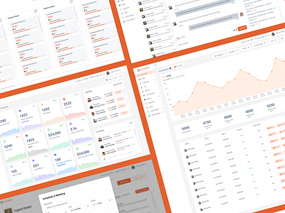 CRM Platform - FunnelBake crm dashboad platform user inteface web design