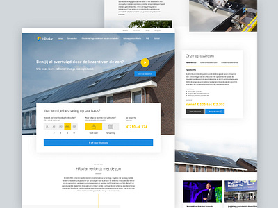 HRsolar Webdesign by Menno van Paassen freelance designer mennovanpaassen ui web webdesign webdevelopment website