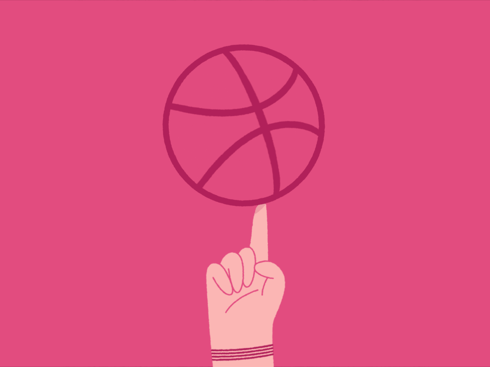 hello dribbble animation ball basketball dribbble finger hand hello hellodribbble illustration motion