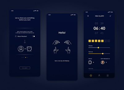 The alarm clock for the deaf accessibility alarm app deaf design figma mobile ui ux