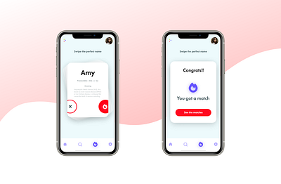 Random baby name generator adobe xd adobexd app application application design concept design mobile mobile app mobile ui ui uidesign ux ux design uxdesigner uxui