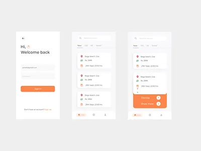 UBER for photographers app design design ui