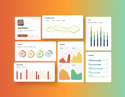 Dashboard Component Design component design dashboad design ui