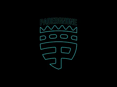 Padergnone Football Club - Outline brand brand design branding club design football geometry icon identity illustration light line logo logo design mark outline scudetto soccer sport vector