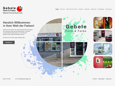 Gebele Home | Landing Webpage UI adobe xd creative creative design creativity design dribbble german germany graphic design home page illustration landing page design shot ui ux vector web design webdesign webdesigner website