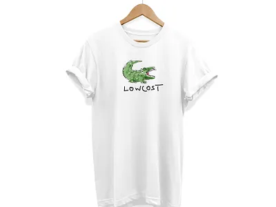 Lowcost - Tshirt Concept artist brand branding design identity illustration joke logo shirt typography