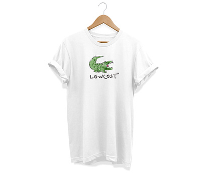 Lowcost - Tshirt Concept artist brand branding design identity illustration joke logo shirt typography