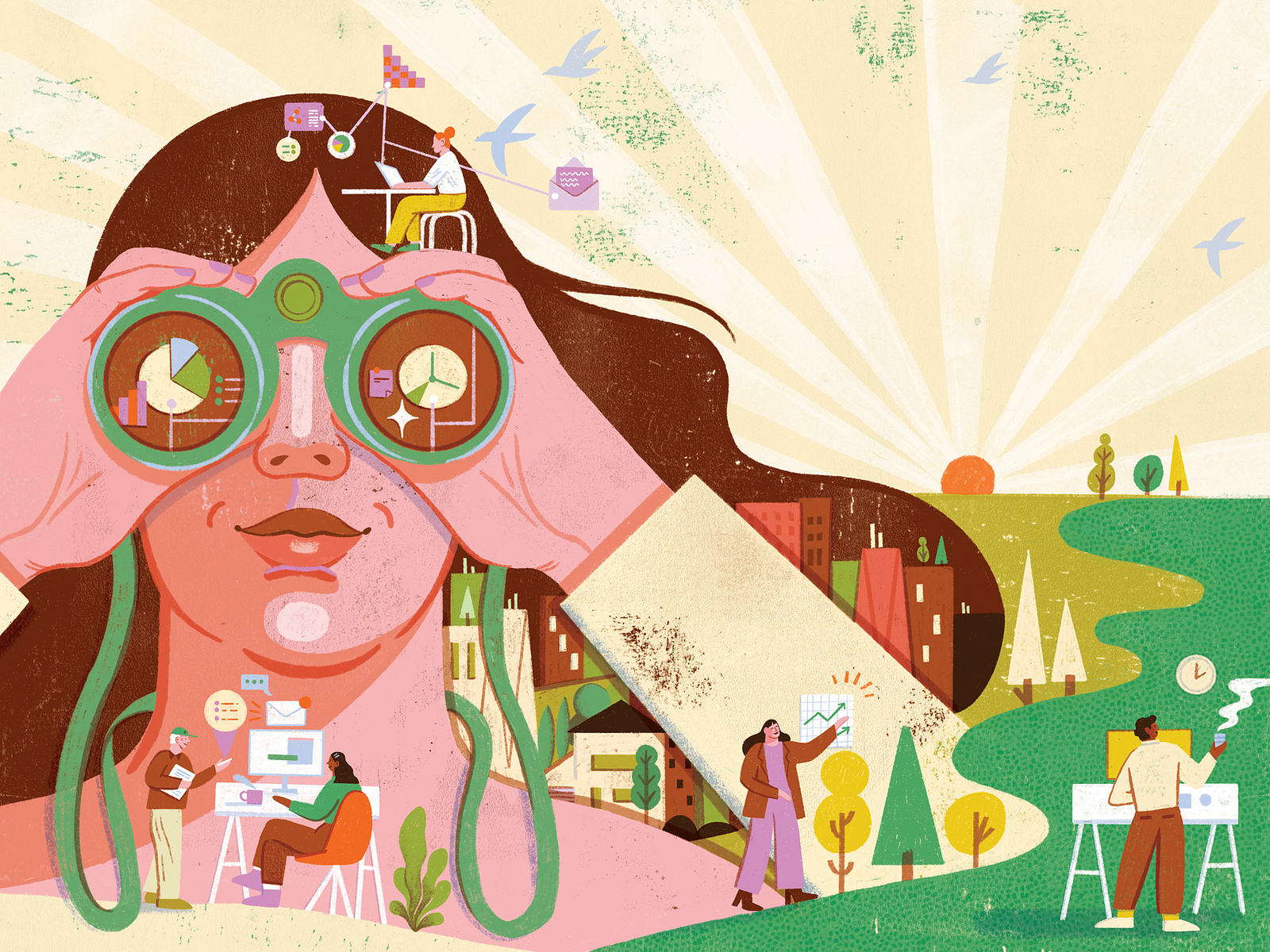 Future of Work by Folio Illustration Agency on Dribbble