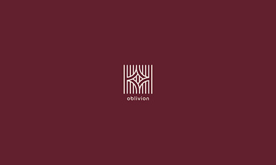 Oblivion Logo art brand clean design geometric geometry icon identity lines logo mark negative space symbol type whole