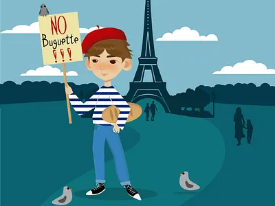 Протест в Париже branding design icon logo minimal ui vector website изобразительное искусство иллюстрация париж типография франция