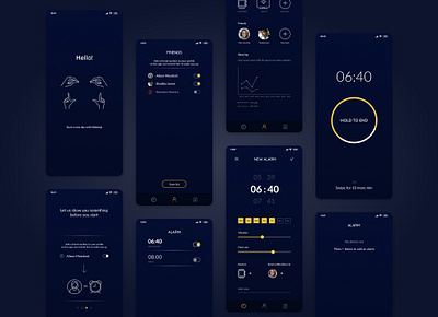 The alarm clock for the deaf accessibility alarm app deaf design figma mobile ui ux