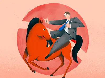 Will Brazil's president fall from his horse? brasil brazil editorial illustration illustration magazine politics