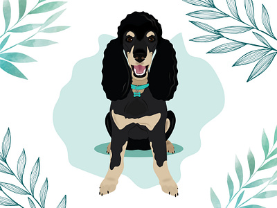 Harry the Phantom Poodle design dog dog illustration illustration wacom intuos