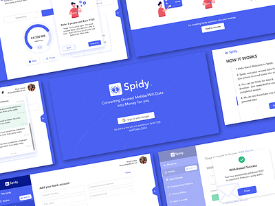 Spidy Web UI branding clean design flat sketch typogaphy vector web ui website design