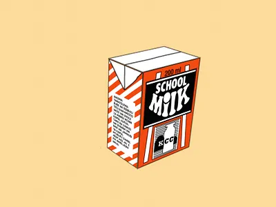 Isometric Milk Box 3d africa box illustration kcc kenya maziwa milk nairobi school vector