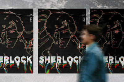 Sherlock Poster advertising design editing illustration outdoor photoshop poster poster art typography vector