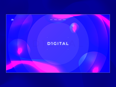 D1 Landing | abstract 2020 branding colorful deep flow futuristic gradients graphic design illustration illustration digital landing page minimalistic modern nikola obradovic design product design product page texture uiux visual webdesign