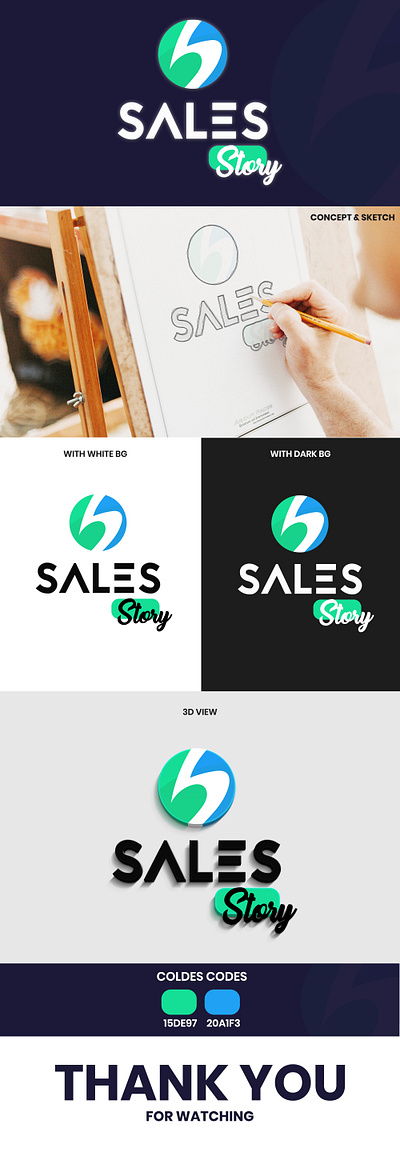 Sales story branding and identity icon illustration logo logo design concept mockup mockup design ui