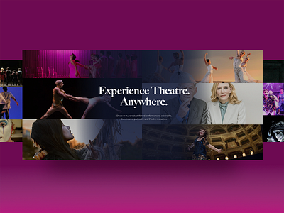 Thespie Website design entertainment graphic design theatre typography ui ux webdesign website