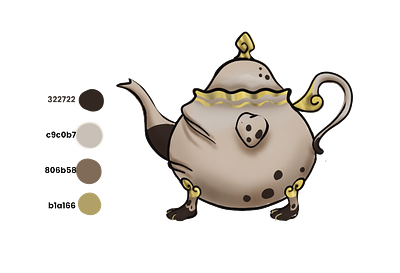 Character design: teapot character design creaturedesign