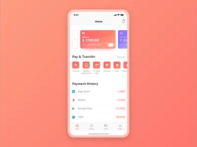 Payment App Concept app design ui ux