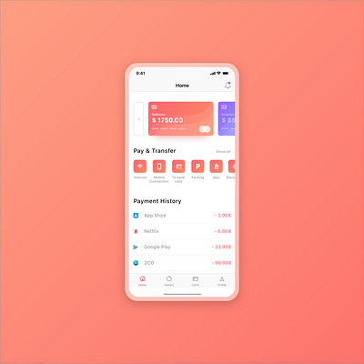 Payment App Concept app design ui ux