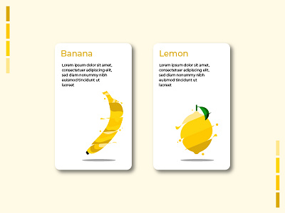 lemon & banana banana branding design flat design graphic design icon illustration lemon lemons logo minimal vector