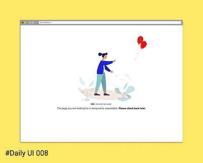 Daily UI 008 404 page 404 error page 404page daily 100 challenge dailyui web