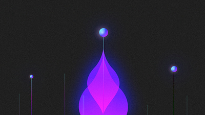 Rising Chart abstract motion graphic purple retro rising wave wavy