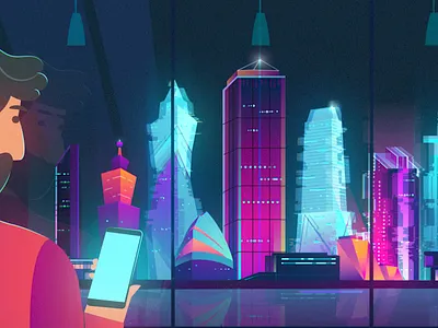 Cybersecurity business cyberattack cybercrime cybersecurity night city security