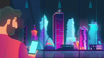 Cybersecurity business cyberattack cybercrime cybersecurity night city security