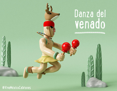 DANZA DEL VENADO 3d 3d art 3d artist character design characterdesign diseño illustration ilustración ilustration personaje