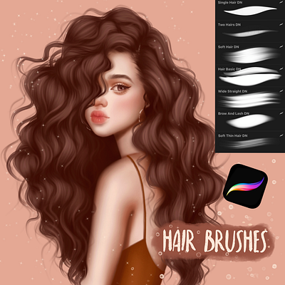 Hair Brushes art brush brushes digital digital art digital artist digital arts digital artwork digital illustration digital painting illustraion illustration illustration art illustration design illustration digital illustrations procreate procreate brush procreate brush set procreate brushes