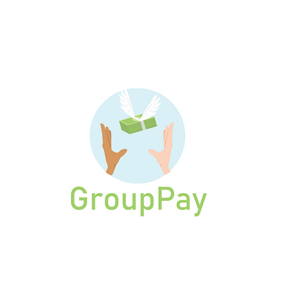 GroupPay App logo design flat illustration logo logo design logo design concept logodesign logos logotype minimal modern page pay payment payment app paypal vector