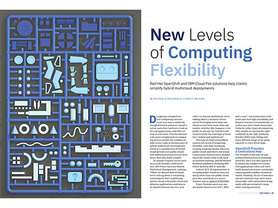 IBM Systems Magazine 3d assembly charts cloud cone folder graph ibm ibm magazine key kit loose model parts pie render robot security