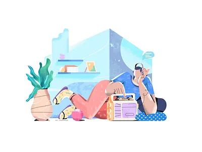 Do'nt stop the music art art direction artist brush design dribbleartist dribbleillustration flatdesign illustration illustration art illustrator memory vector vietnam vietnamese