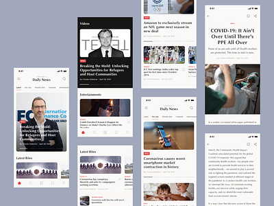 News app design android app app article design category page concept design ios news app online news story ui ux
