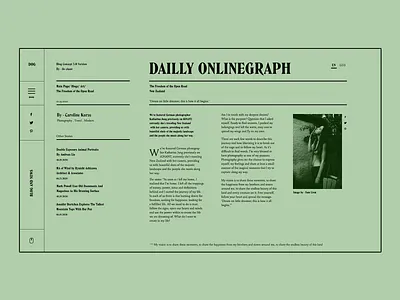 Green Gazzetta blog colorful colors design gazzetta green ilo chani ui web web concept web design webdesign website