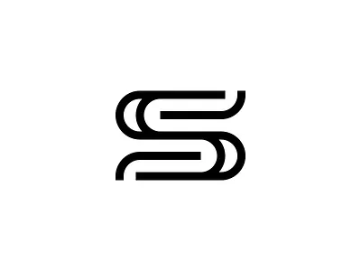 S letter abstract geometric lines minimalist modern s letter s logo strong symbol