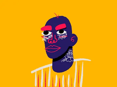 Always Tired design illustration