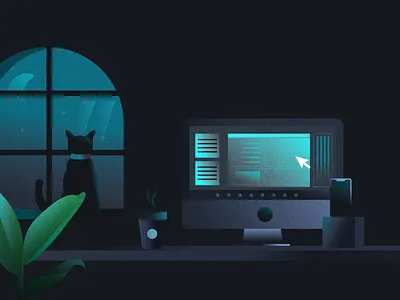 Pitch deck illustration ecommerce illustration imac vector vectors