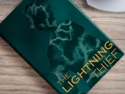 Lightning Thief Cover book art book cover branding design dribble dribbleweeklywarmup illustration mockup rebound the lightning thief