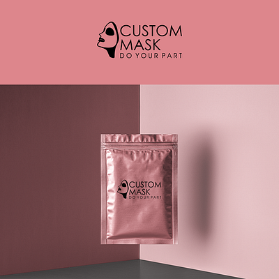 CUSTOM MASK 99designs branding contest cosmetic design face fashion icon illustration logo mask minimal spa typography vector