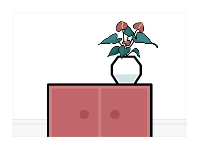 Geometric Plant digital garden dribbble dribbbleweeklywarmup garden geometric vase hanging basket hanging plant illustrated plant illustrated plants illustration illustration art illustration plant illustrations plant illustration planter plants pot vase weekly challenge weeklywarmup
