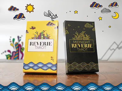 Reverie Boxes 1960s style pop art illustration photography tarot