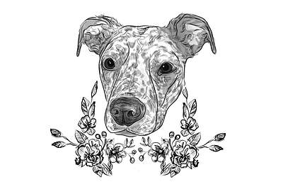 Reina design dog doggo doggy dogs fun graphic design illustraor illustration pawtrait sketch sketching